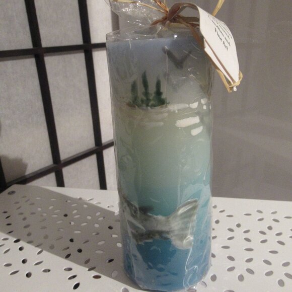 It's a Fishy Life, Candle, Hand Painted, Original, Helen Radok, Nature, Art - Picture 3 of 5